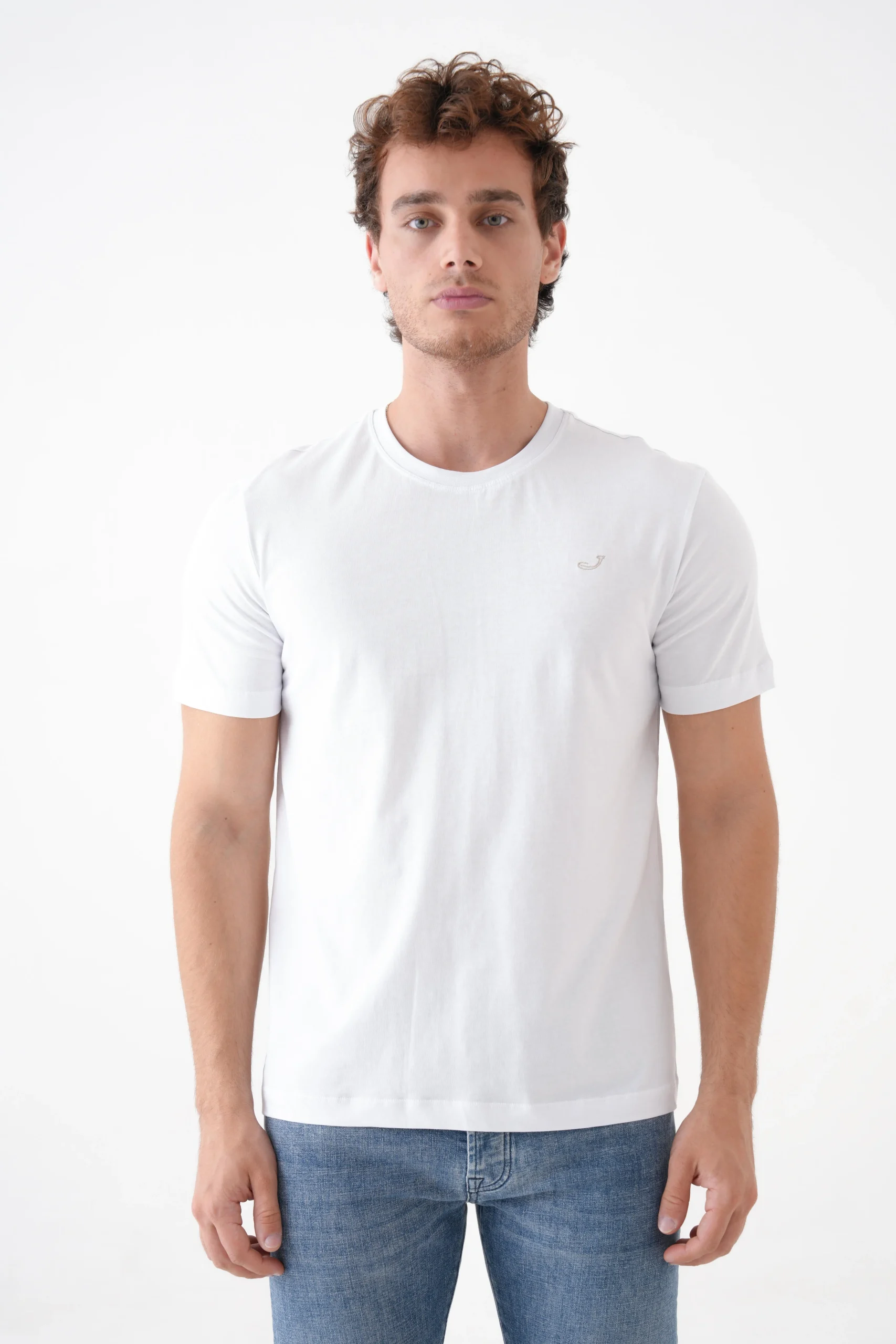 20250685 Jacob Cohen 'Logo Embroidered' T-Shirt – Bild 1