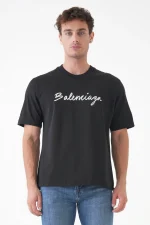 Balenciaga 'Handwritten Logo' Print T-Shirt