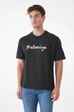 Balenciaga 'Handwritten Logo' Print T-Shirt – Bild 3