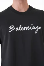 Balenciaga 'Handwritten Logo' Print T-Shirt – Bild 5