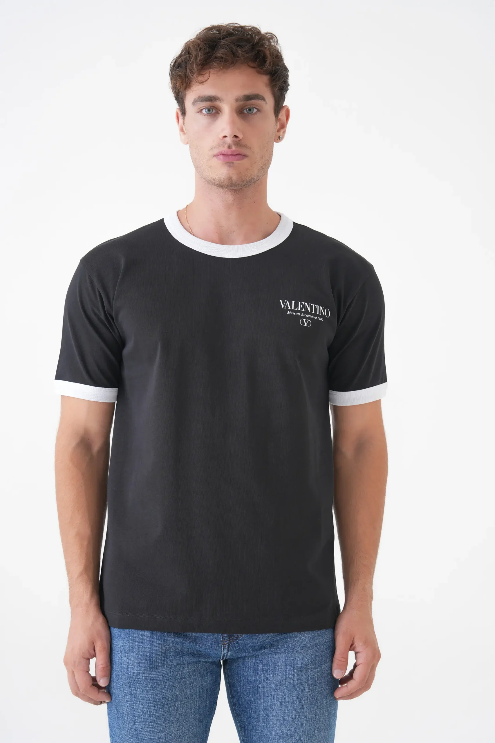 20251242 Valentino Logo Print T-Shirt – Bild 1