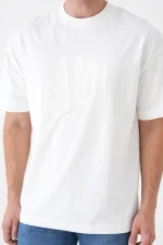 Ami Paris 'Tonal Logo' Embroidered T-Shirt – Bild 4
