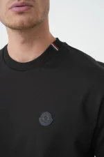 Moncler 'Tricolour Detail' Logo Patch T-Shirt – Bild 4