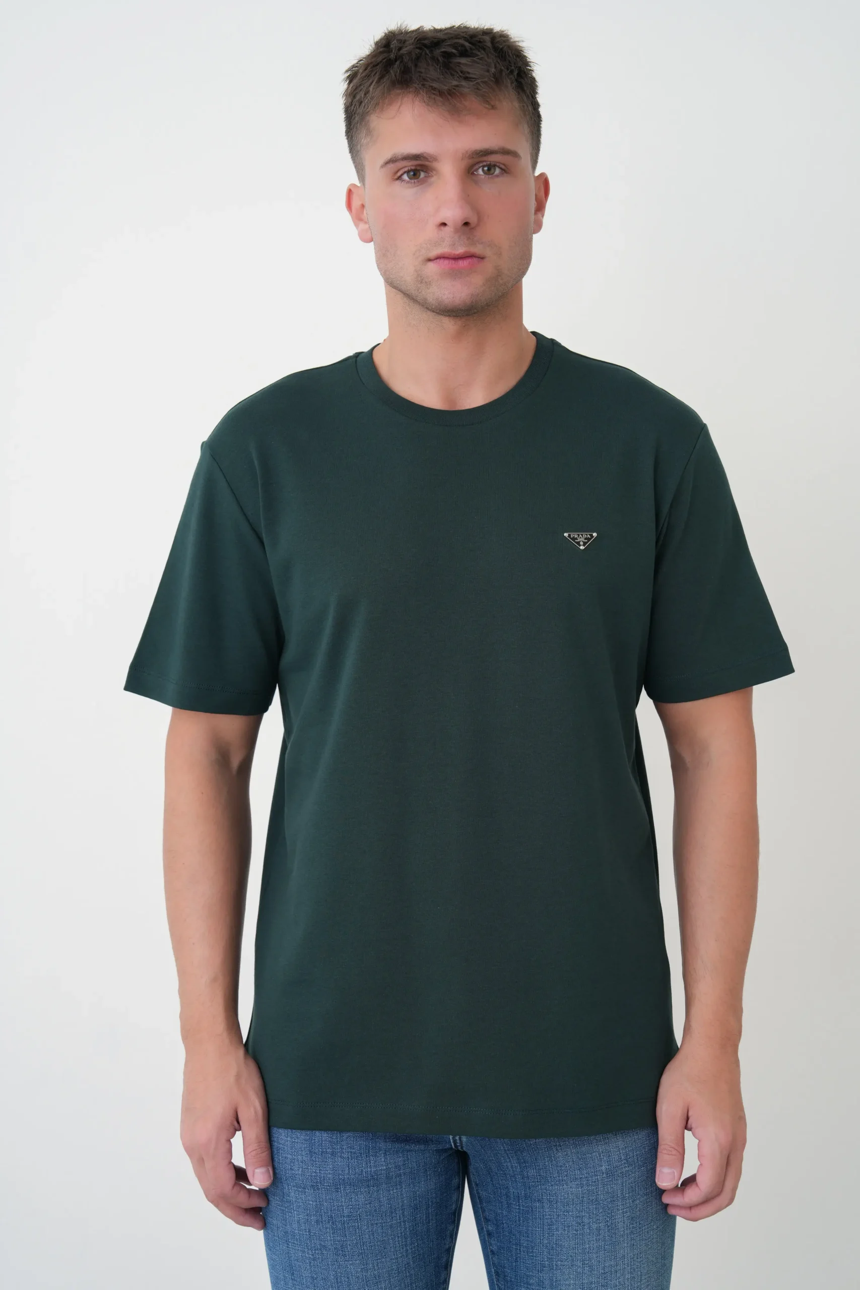 26 mayıs1524 Prada Logo Plaque Detail T-Shirt – Bild 1