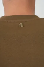 Ami Paris 'White Heart' Embroidered T-Shirt – Bild 7