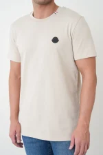 Moncler 'Tricolour Detail' Logo Patch T-Shirt – Bild 4