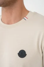 Moncler 'Tricolour Detail' Logo Patch T-Shirt – Bild 5