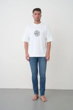 Stone Island "Compass' Print T-Shirt – Bild 8