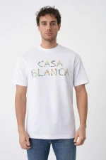 Casablanca 'Floral Logo' Print T-Shirt