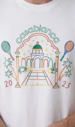 Casablanca 'Crayon Temple' Print T-Shirt – Bild 3