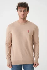 Ami Paris Heart Embroidered Trui