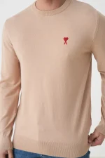 Ami Paris Heart Embroidered Trui – Bild 7