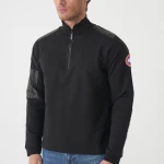 Canada Goose Half-Zip Logo Sweater