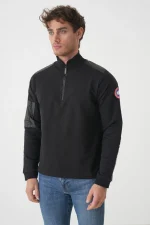 Canada Goose Half-Zip Logo Sweater