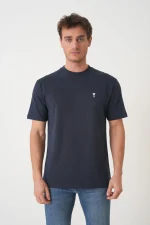 Ami Paris 'White Heart' Embroidered T-Shirt