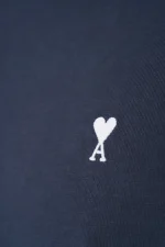 Ami Paris 'White Heart' Embroidered T-Shirt – Bild 6