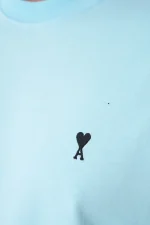 Ami Paris 'Black Heart' Embroidered T-Shirt – Bild 5