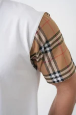 Burberry 'Checked Sleeve' T-Shirt – Bild 6