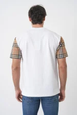 Burberry 'Checked Sleeve' T-Shirt – Bild 8